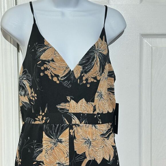 NWT Lulu Darling Daylily Black Floral Print High-Low Maxi Dress size S - Picture 7 of 15